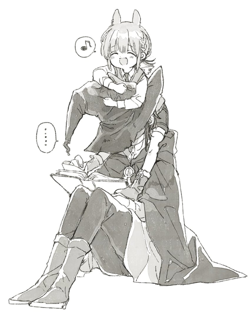 yoru and finstal nox (majo to tsukaima) drawn by itou_hachi