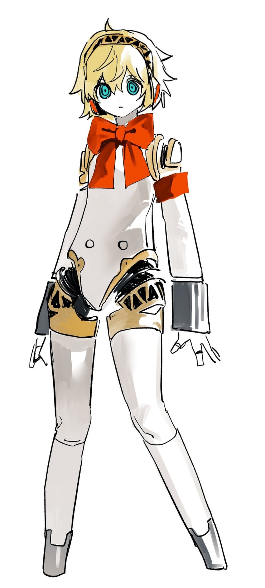aigis (persona and 1 more) drawn by goguma_wagamja