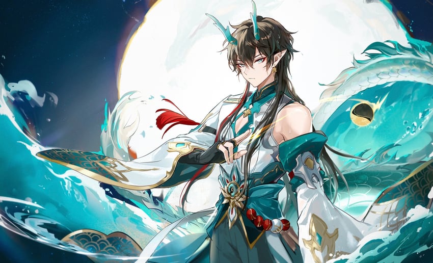 dan heng (honkai and 1 more) drawn by achyue