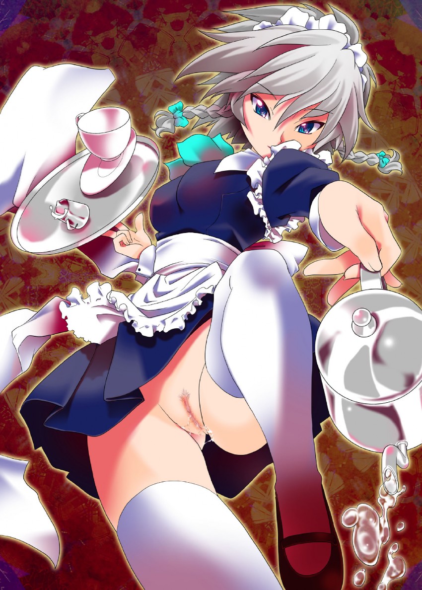 izayoi sakuya (touhou) drawn by kanoe_(gallery_walhalla)