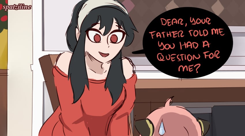 yor briar and anya (spy x family) drawn by spatziline