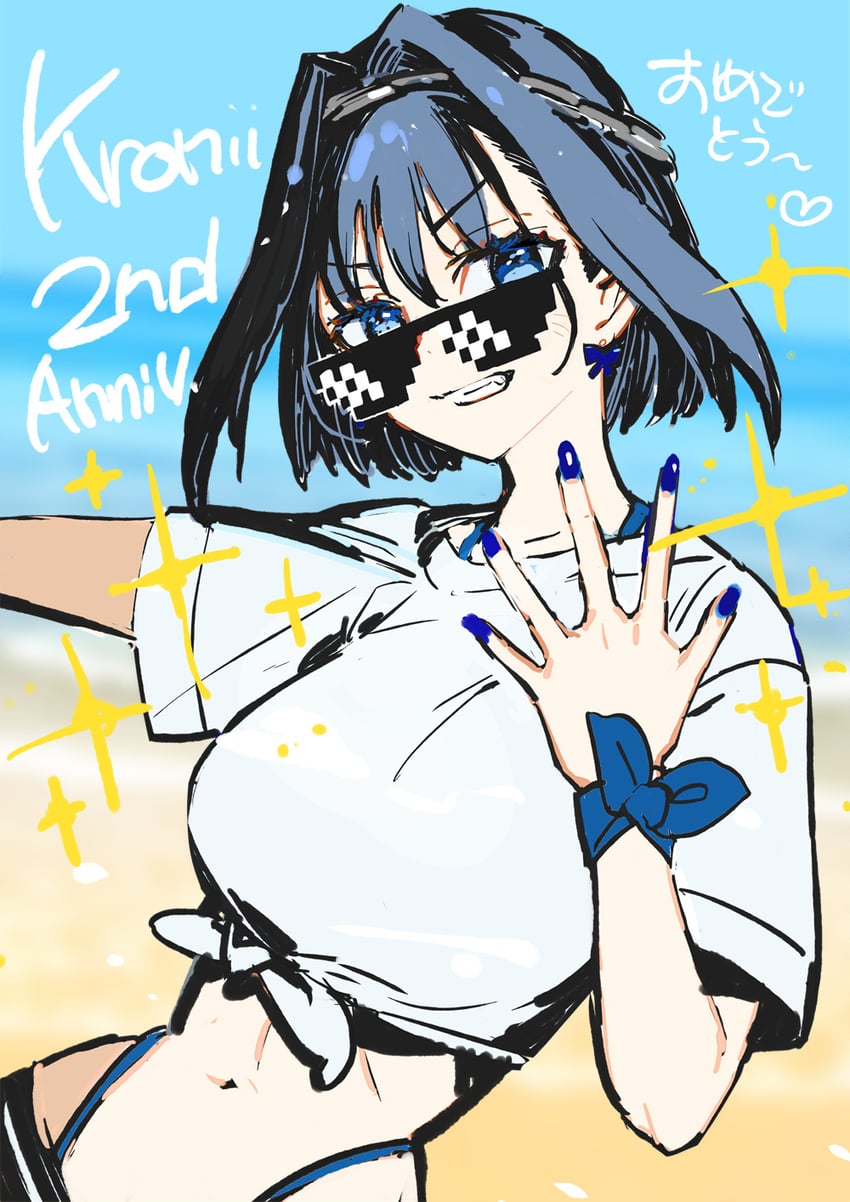 ouro kronii (hololive and 1 more) drawn by wada_arco