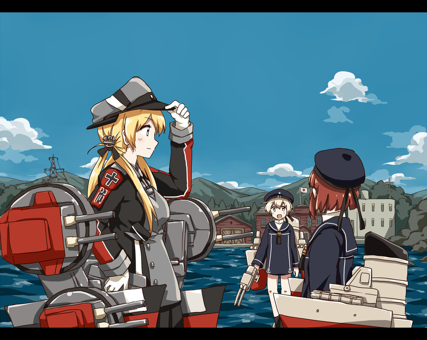 prinz eugen, z1 leberecht maass, and z3 max schultz (kantai collection) drawn by any_(lucky_denver_mint)