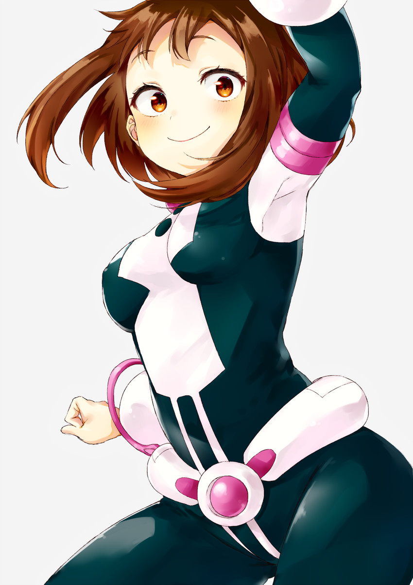 uraraka ochaco (boku no hero academia) drawn by e_(pixiv17384085)