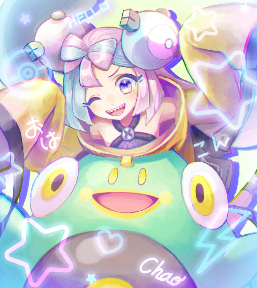 iono and bellibolt (pokemon and 1 more) drawn by mahiru_(mahiru.log)