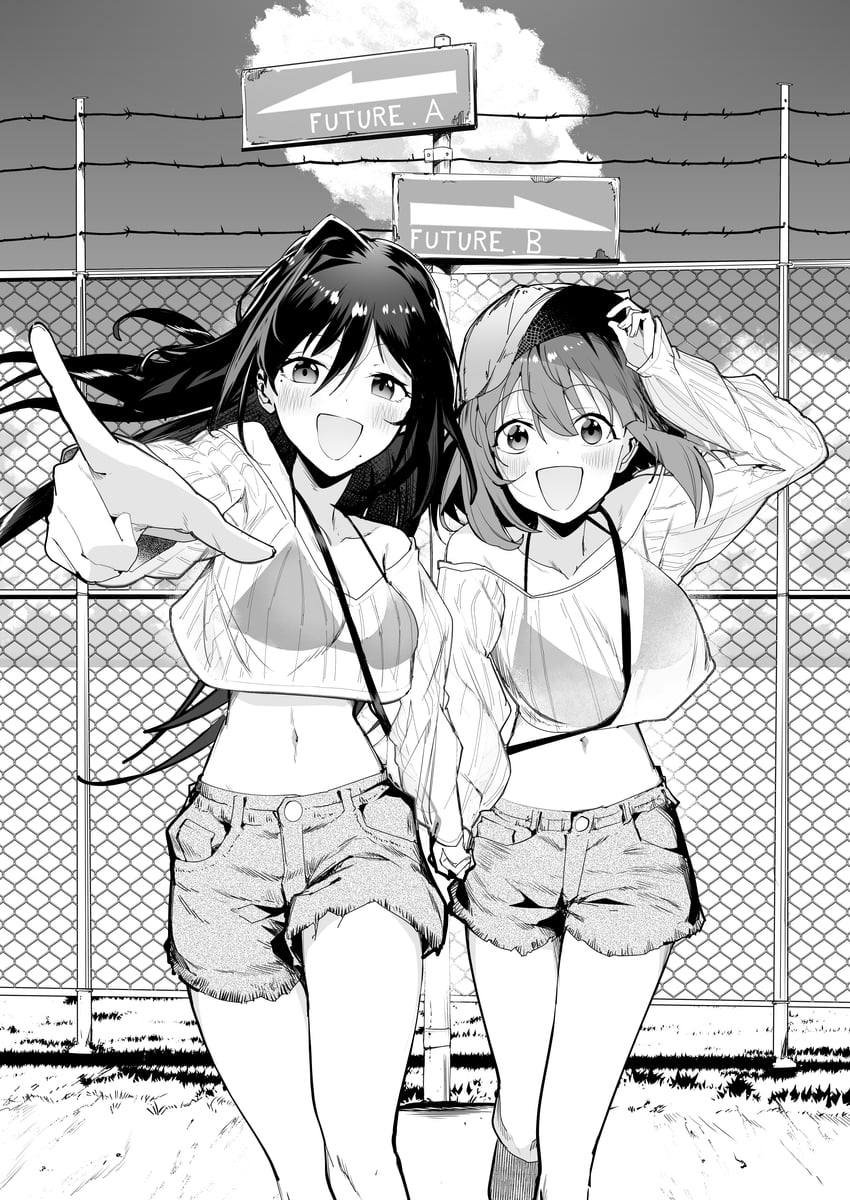 megumi hinoto and nishimiya haru (kimi to shiranai natsu ni naru) drawn by keyyan