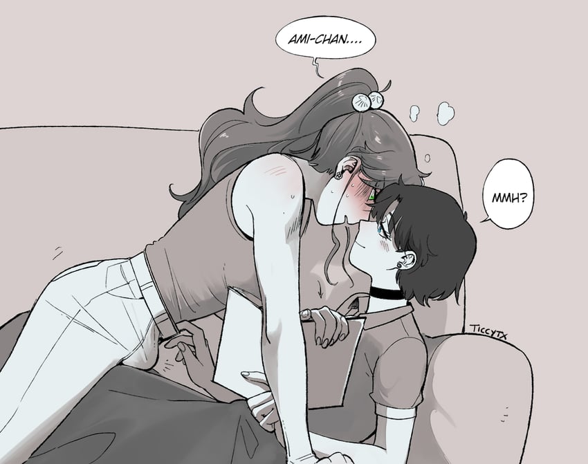 mizuno ami and kino makoto (bishoujo senshi sailor moon) drawn by ticcy