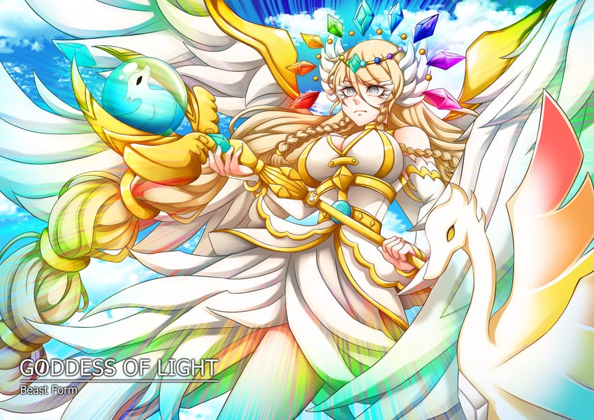 goddess of light alyssa (original) drawn by otarugi_abechi