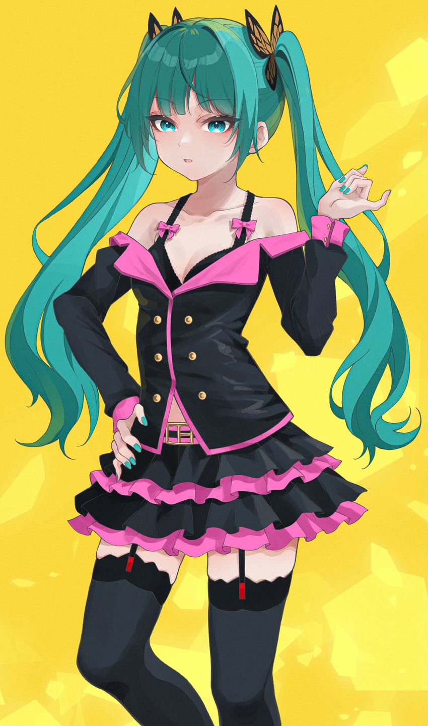 hatsune miku (vocaloid and 2 more) drawn by tiandingfengren