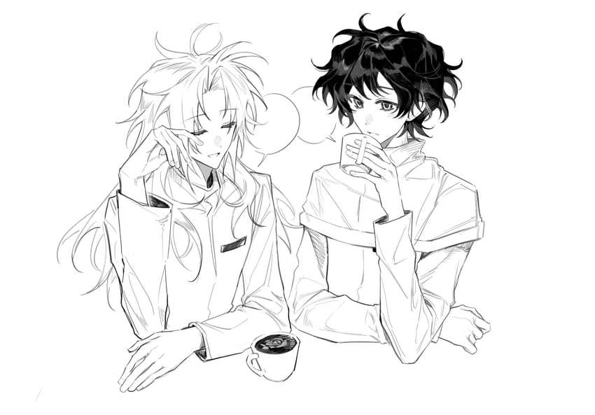 hatsutori hajime and utsugi noriyuki (saibou shinkyoku) drawn by xian_yue