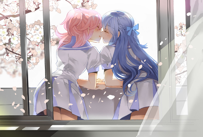 hishikawa rikka and aida mana (precure and 1 more) drawn by edoya_pochi