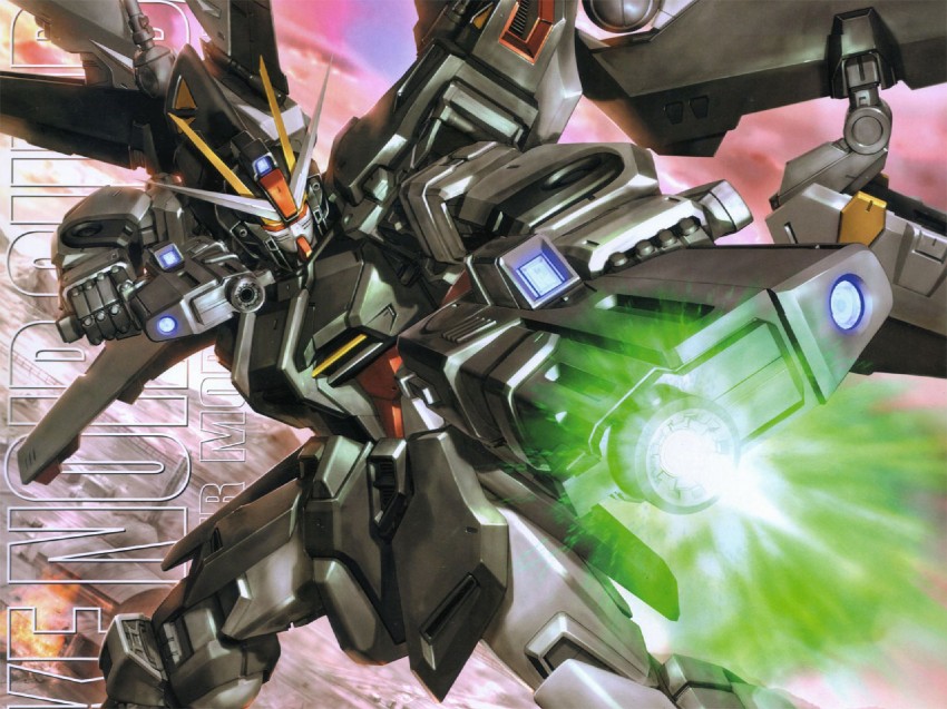 strike noir and strike gundam e (gundam and 2 more)
