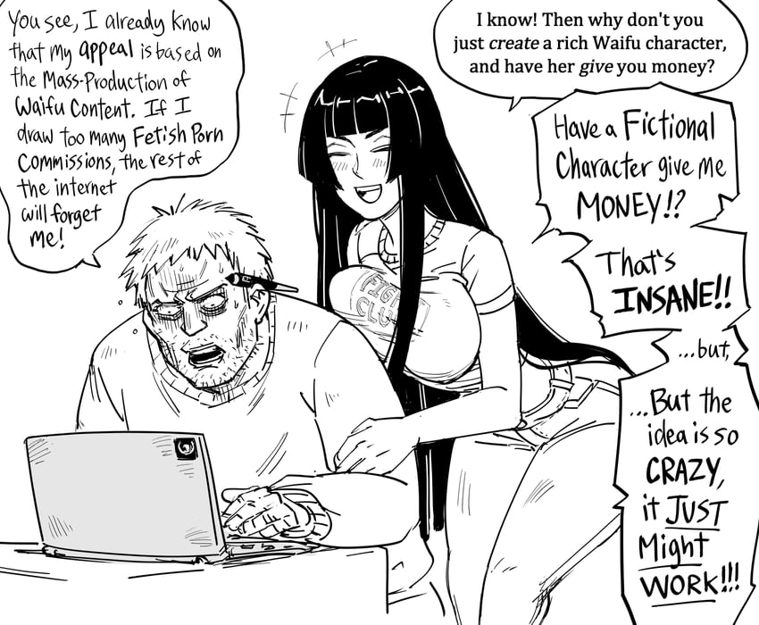 hime cut wife (original and 1 more) drawn by bb_(baalbuddy)