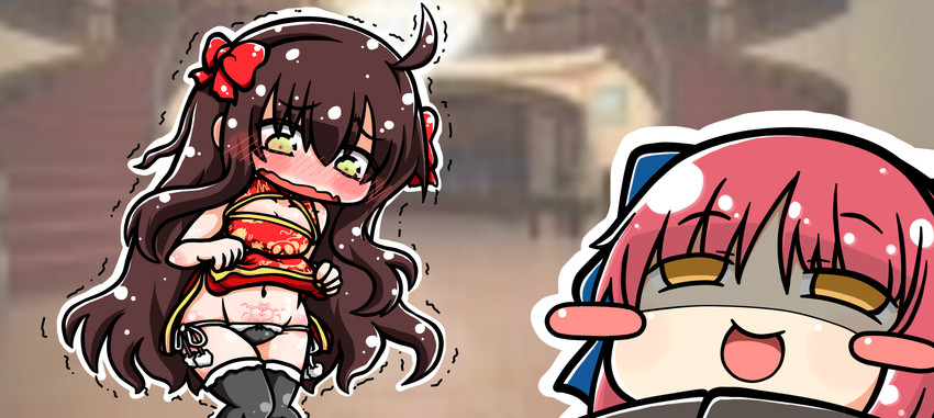 kohaku and arima miyako (tsukihime and 1 more) drawn by hukaakasan