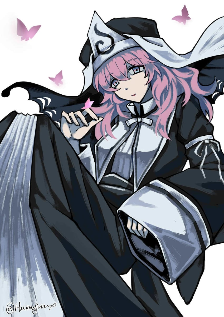 saigyouji yuyuko (touhou and 2 more) drawn by huanyizi