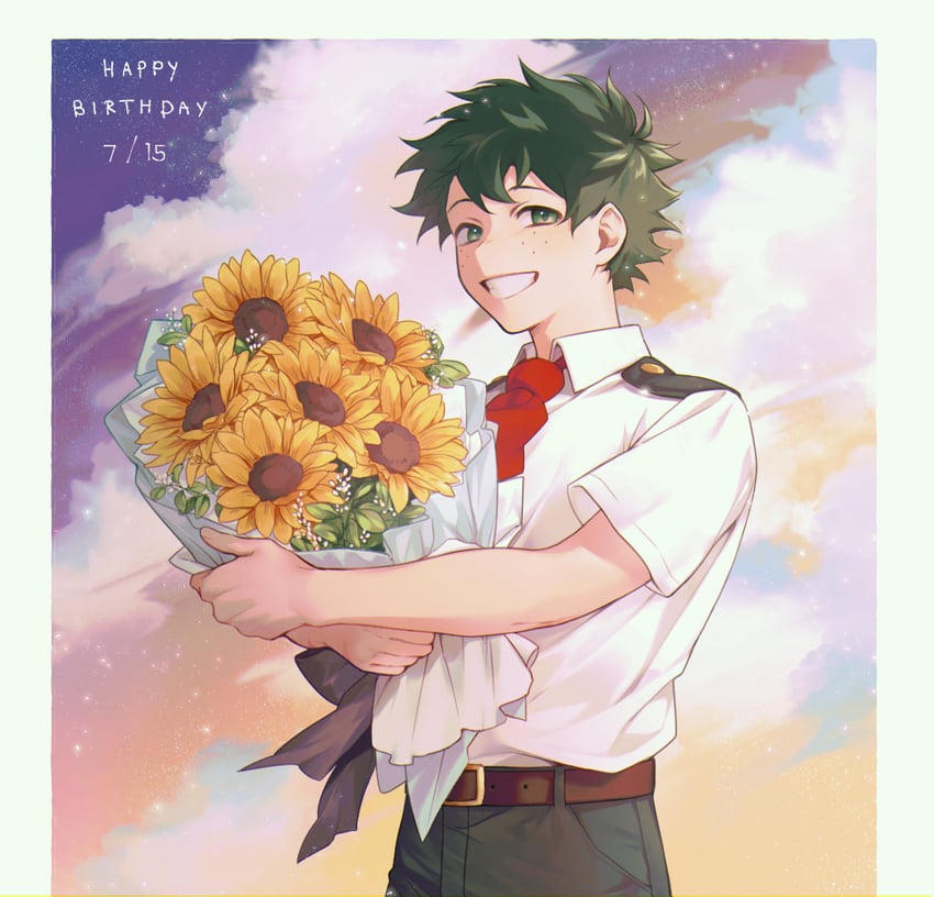 midoriya izuku (boku no hero academia) drawn by meltnotmelt