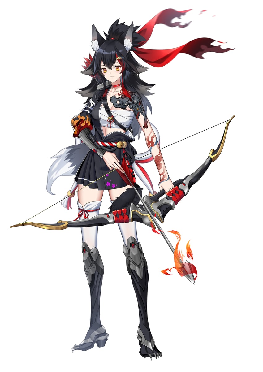 ookami mio and hanzo (hololive and 1 more) drawn by nyacifer