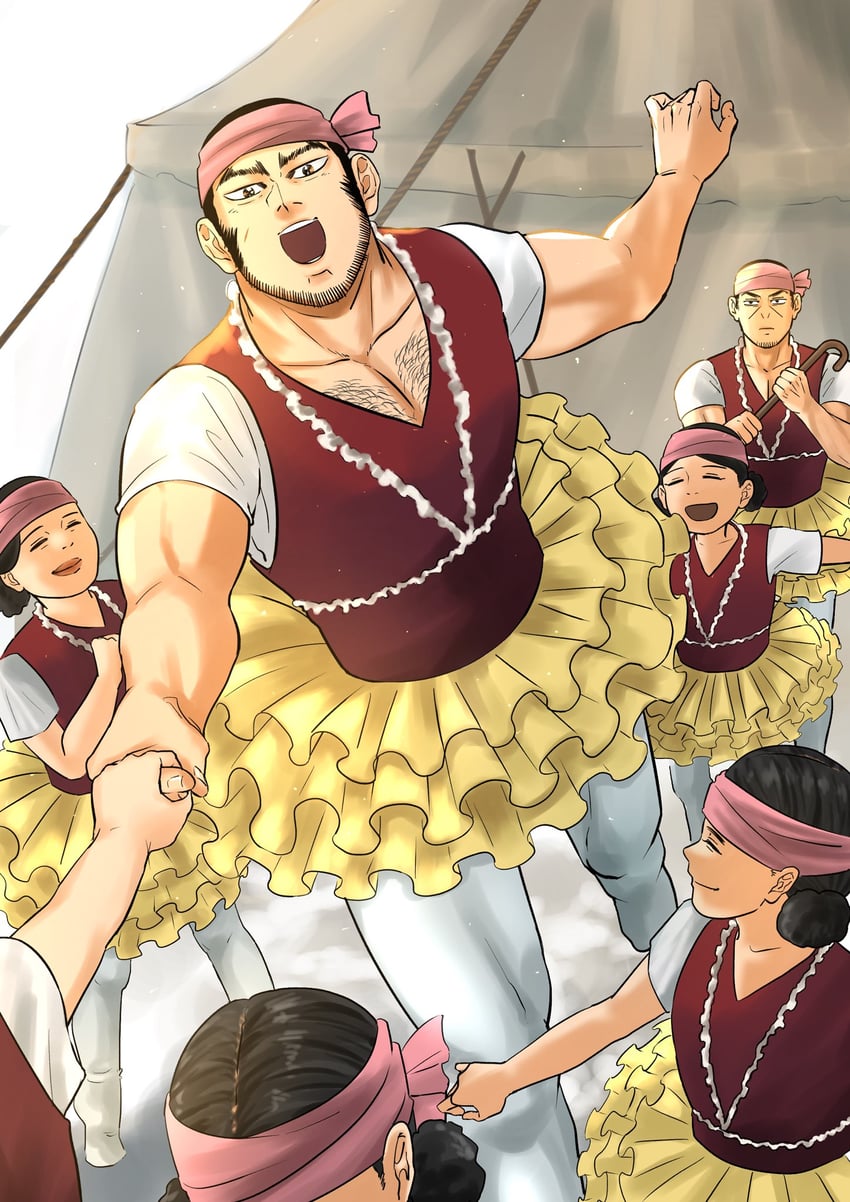 tanigaki genjirou and tsukishima hajime (golden kamuy) drawn by nappa-nappa