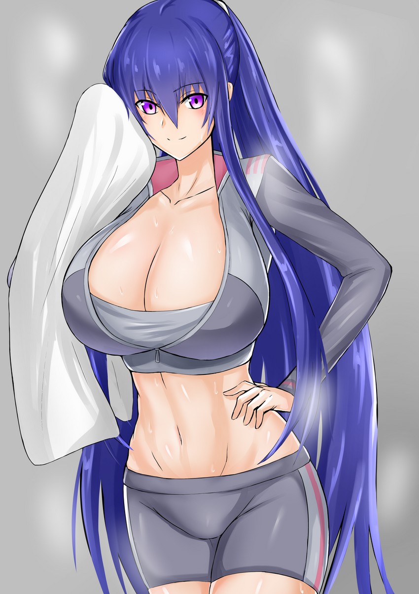 akiyama rinko (taimanin and 3 more) drawn by rekka_(alo4610)