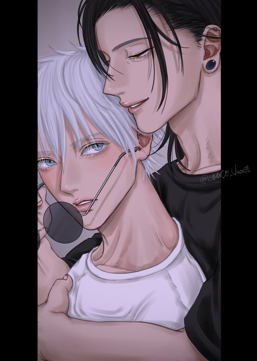 gojou satoru and getou suguru (jujutsu kaisen) drawn by coco_chaos