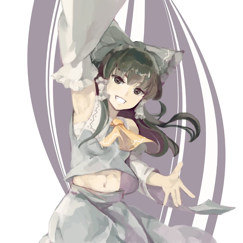 hakurei reimu and hakurei toki (touhou and 2 more) drawn by lao_yang_hua_pu