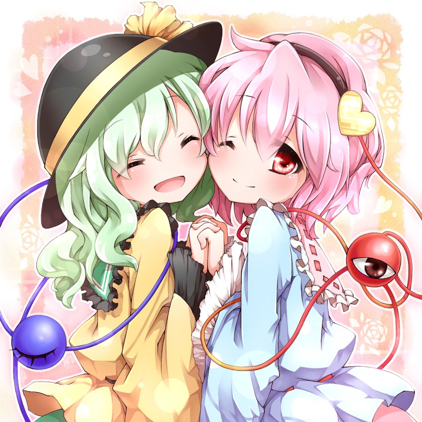 komeiji koishi and komeiji satori (touhou) drawn by anzu_ame