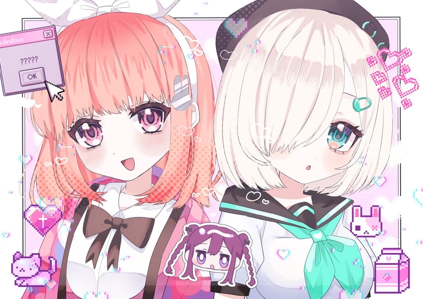 sakurano mimito, inubousaki shian, and minakami hina (microsoft windows and 3 more) drawn by ojii-san_no_oden