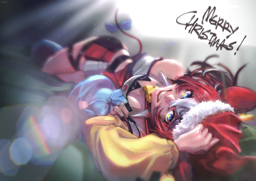 hakos baelz (hololive and 1 more) drawn by luqosan