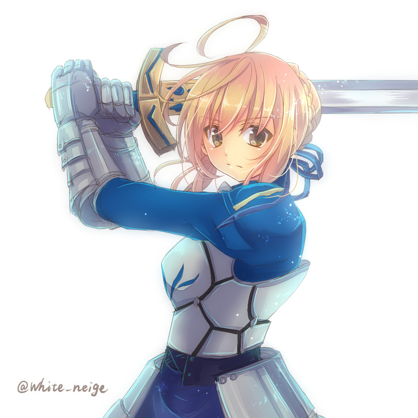 artoria pendragon and saber (fate and 1 more) drawn by serino_itsuki