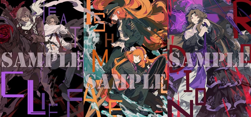 ishmael, heathcliff, rodion, and dullahan (project moon and 1 more) drawn by itokenaikei