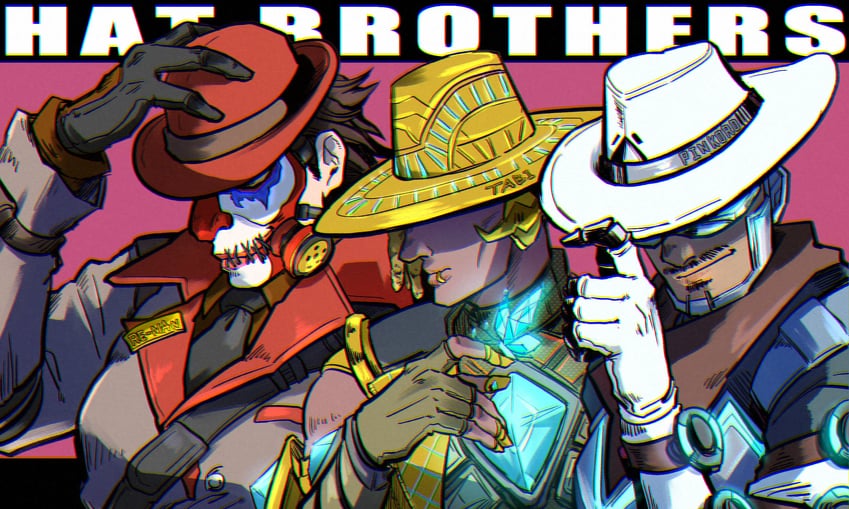 mirage, caustic, seer, killing joke caustic, and the show stopper mirage (apex legends) drawn by tabi_(tabi_husky68)