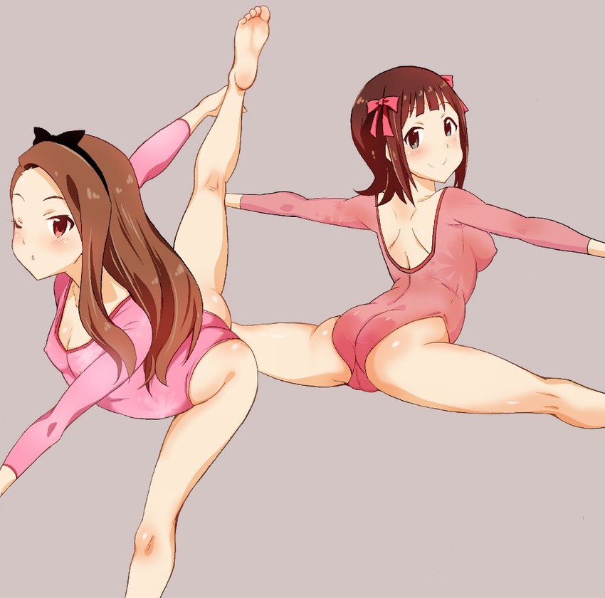 amami haruka and minase iori (idolmaster) drawn by no.gomesu
