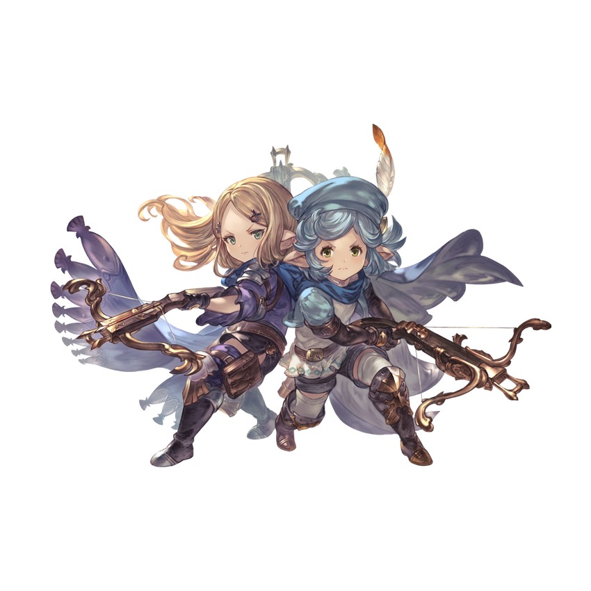 milleore and sahli lao (granblue fantasy) drawn by minaba_hideo