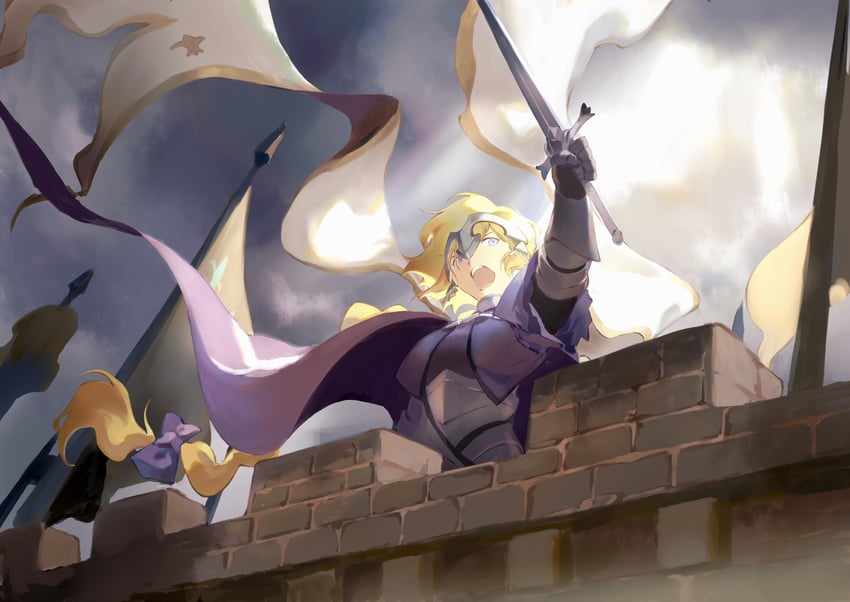 jeanne d'arc (fate and 1 more) drawn by ricmoo3