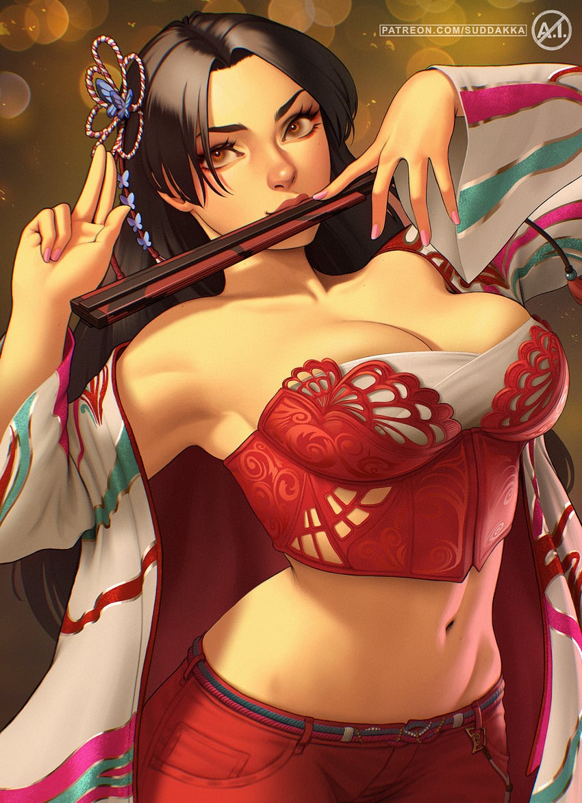 shiranui mai (street fighter and 2 more) drawn by suddakka