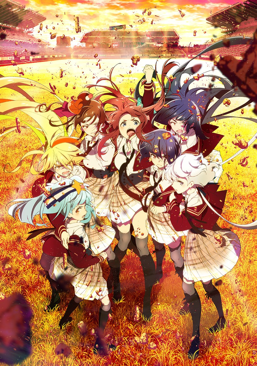 konno junko, minamoto sakura, mizuno ai, nikaidou saki, hoshikawa lily, and 2 more (zombie land saga) drawn by fukagawa_kazumi
