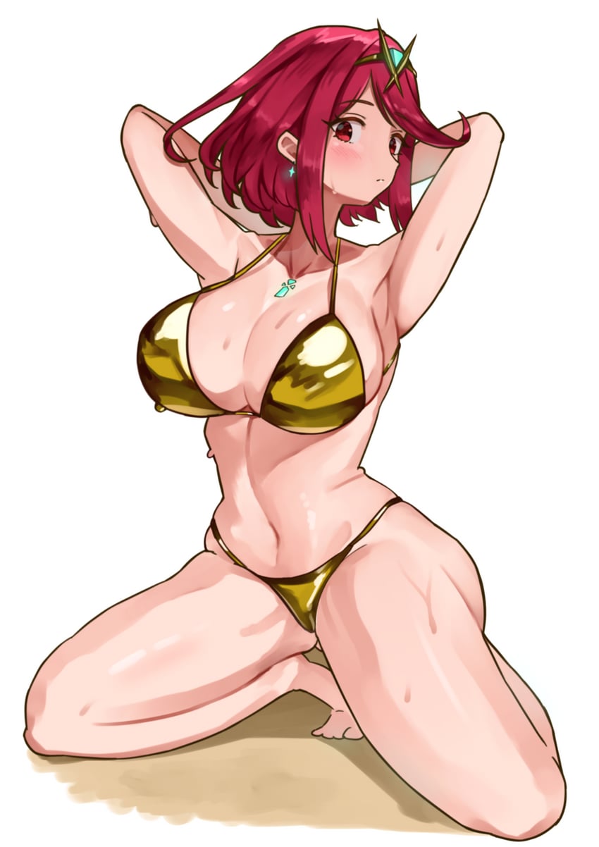 pyra (xenoblade chronicles and 1 more) drawn by yotsuha_uni