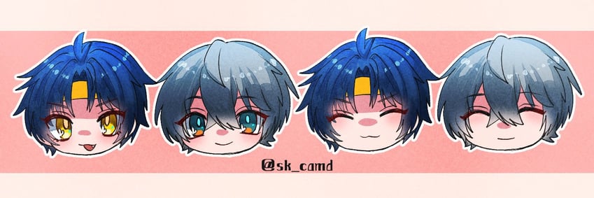 wise and asaba harumasa (zenless zone zero) drawn by sk_camd