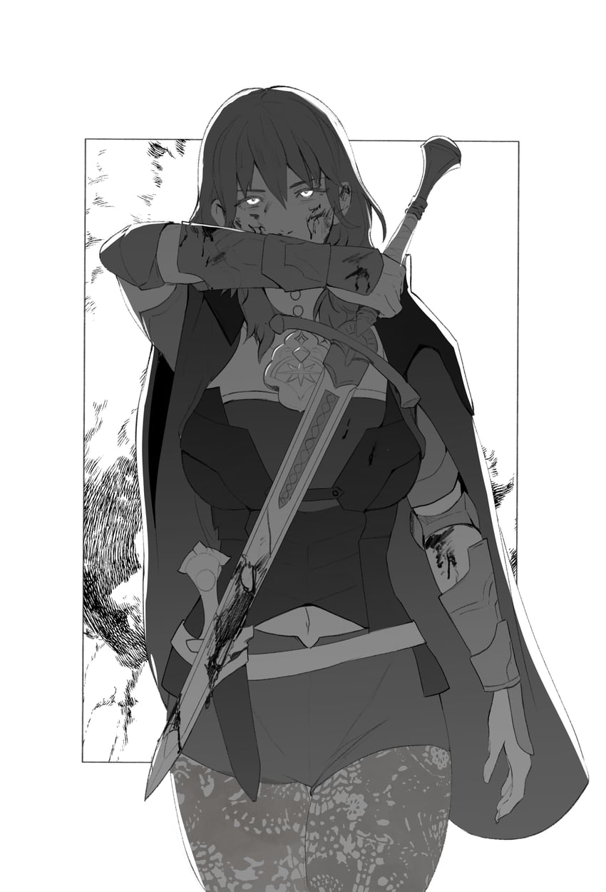 female byleth (fire emblem and 1 more) drawn by pomelomelon
