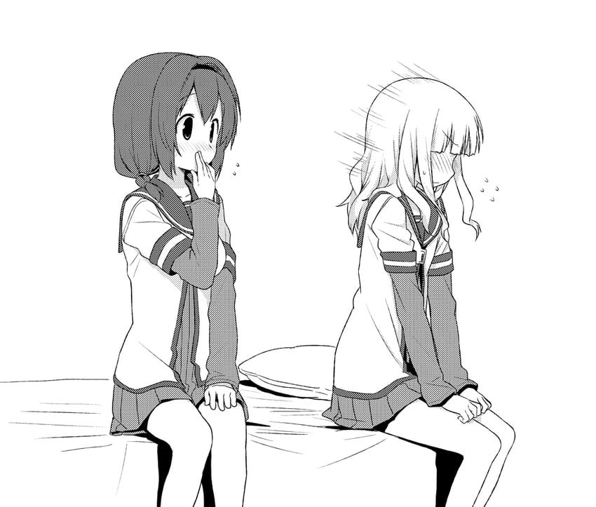 oomuro sakurako and furutani himawari (yuruyuri) drawn by kinniku_tarou