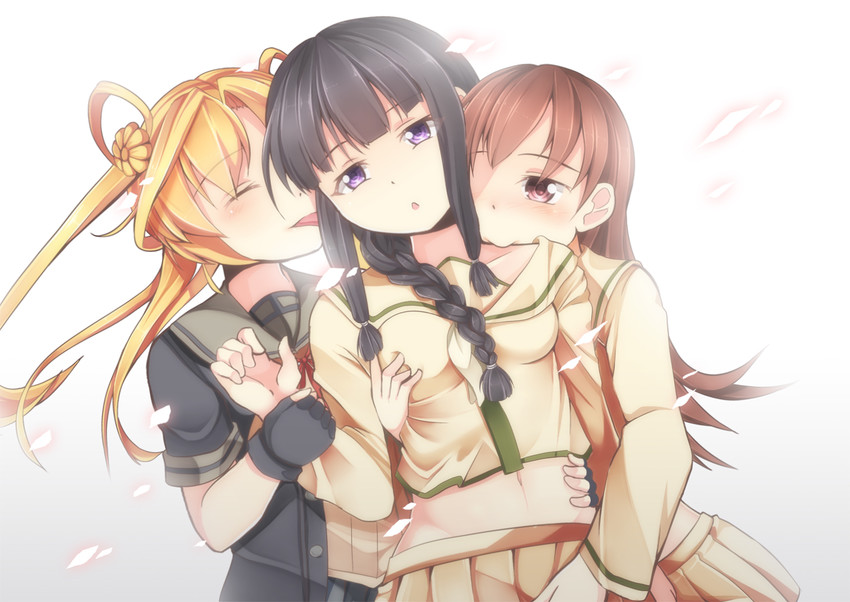 kitakami, ooi, abukuma, kitakami kai ni, ooi kai ni, and 1 more (kantai collection) drawn by yasume_yukito