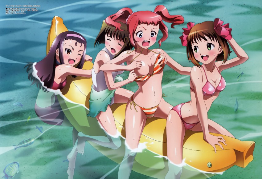 amami haruka, minase iori, hagiwara yukiho, and takatsuki yayoi (idolmaster and 2 more) drawn by kusumegi_shin'ya