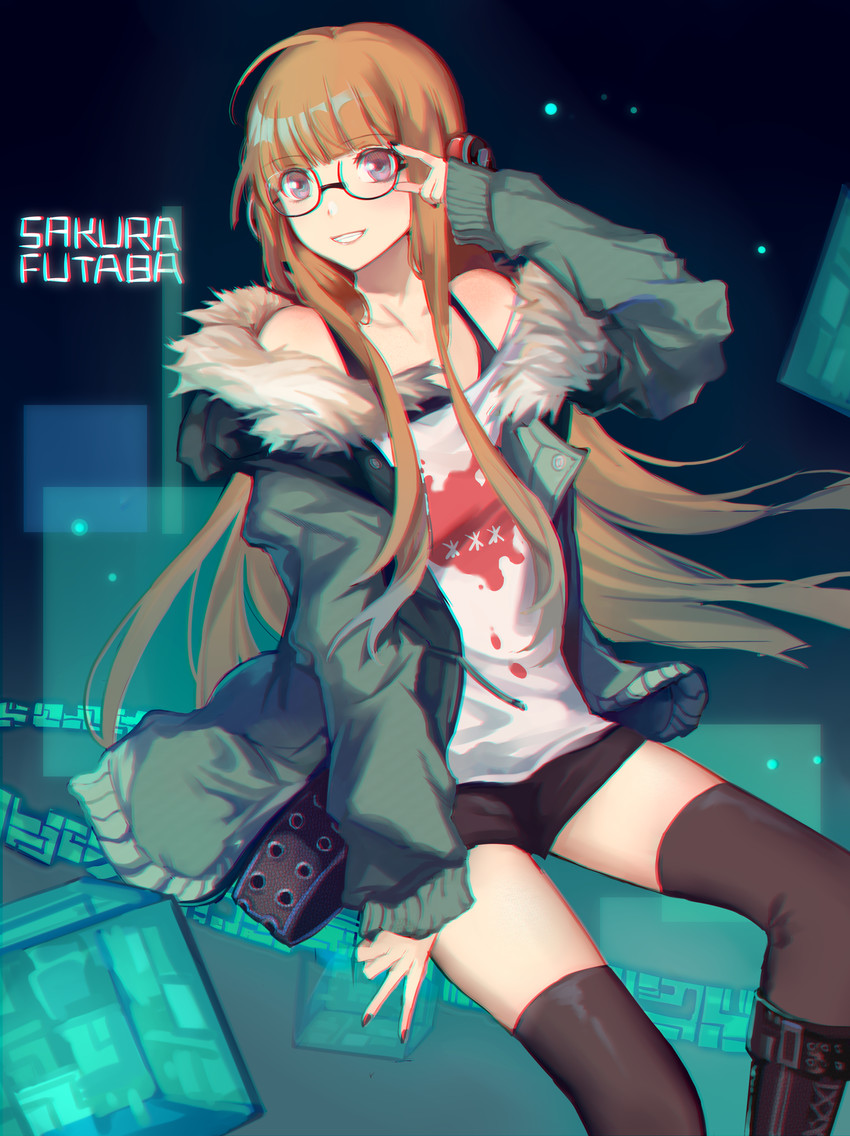 sakura futaba (persona and 1 more) drawn by lanlanlu_(809930257)