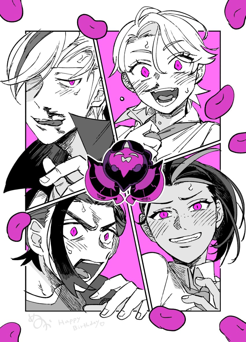 kieran, juliana, nemona, and drayton (pokemon and 1 more) drawn by cibamatoxins