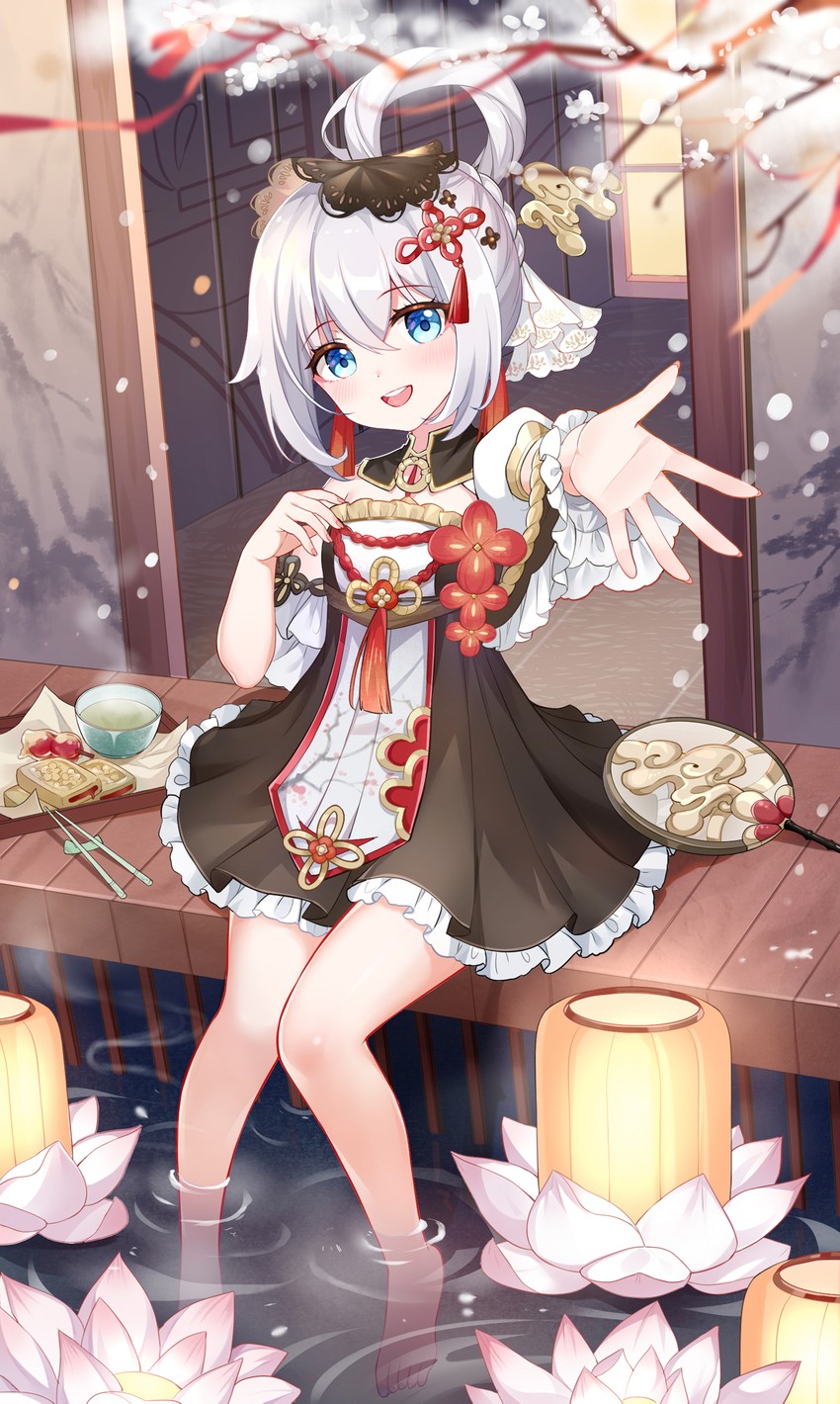 theresa apocalypse and zhuge kongming (honkai and 1 more) drawn by gou_lianlian_dogface
