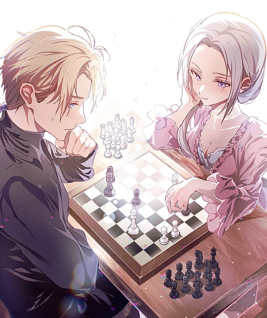 edelgard von hresvelg and dimitri alexandre blaiddyd (fire emblem and 2 more) drawn by soma_otakuu