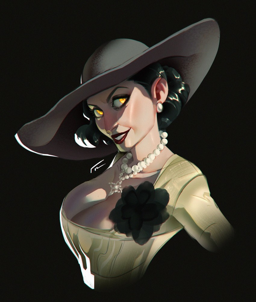 alcina dimitrescu (resident evil and 1 more) drawn by luzdanaee