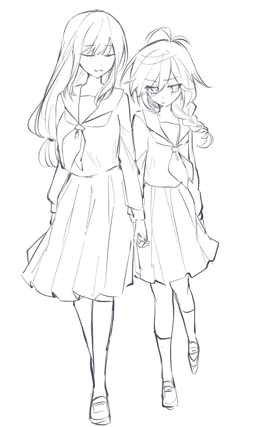 tamamori and minakami (koshotengai no hashihime) drawn by mamimu_memo0
