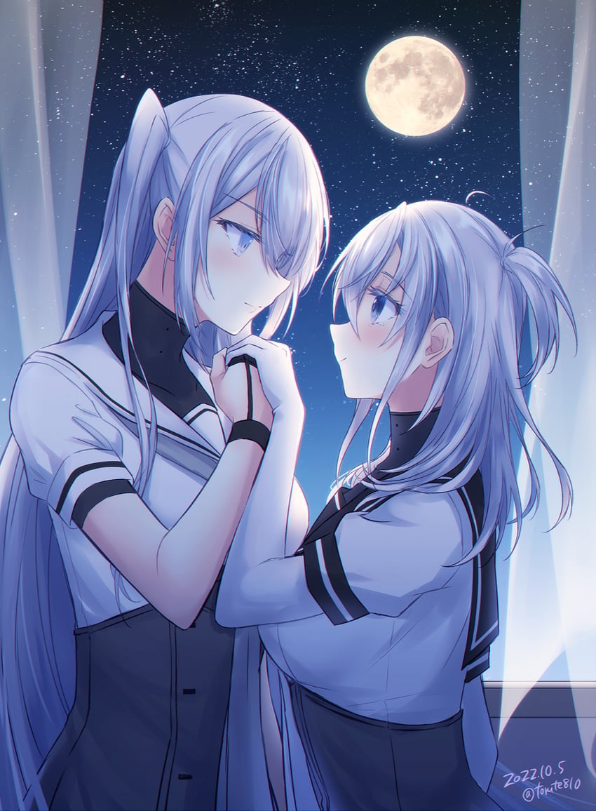suzutsuki and fuyutsuki (kantai collection) drawn by kabocha_torute