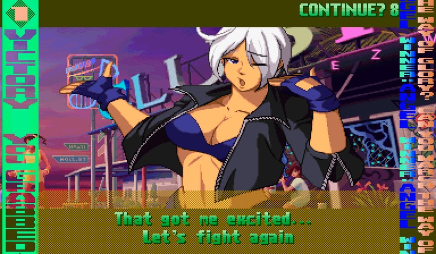 angel (the king of fighters and 1 more) drawn by nakamanga